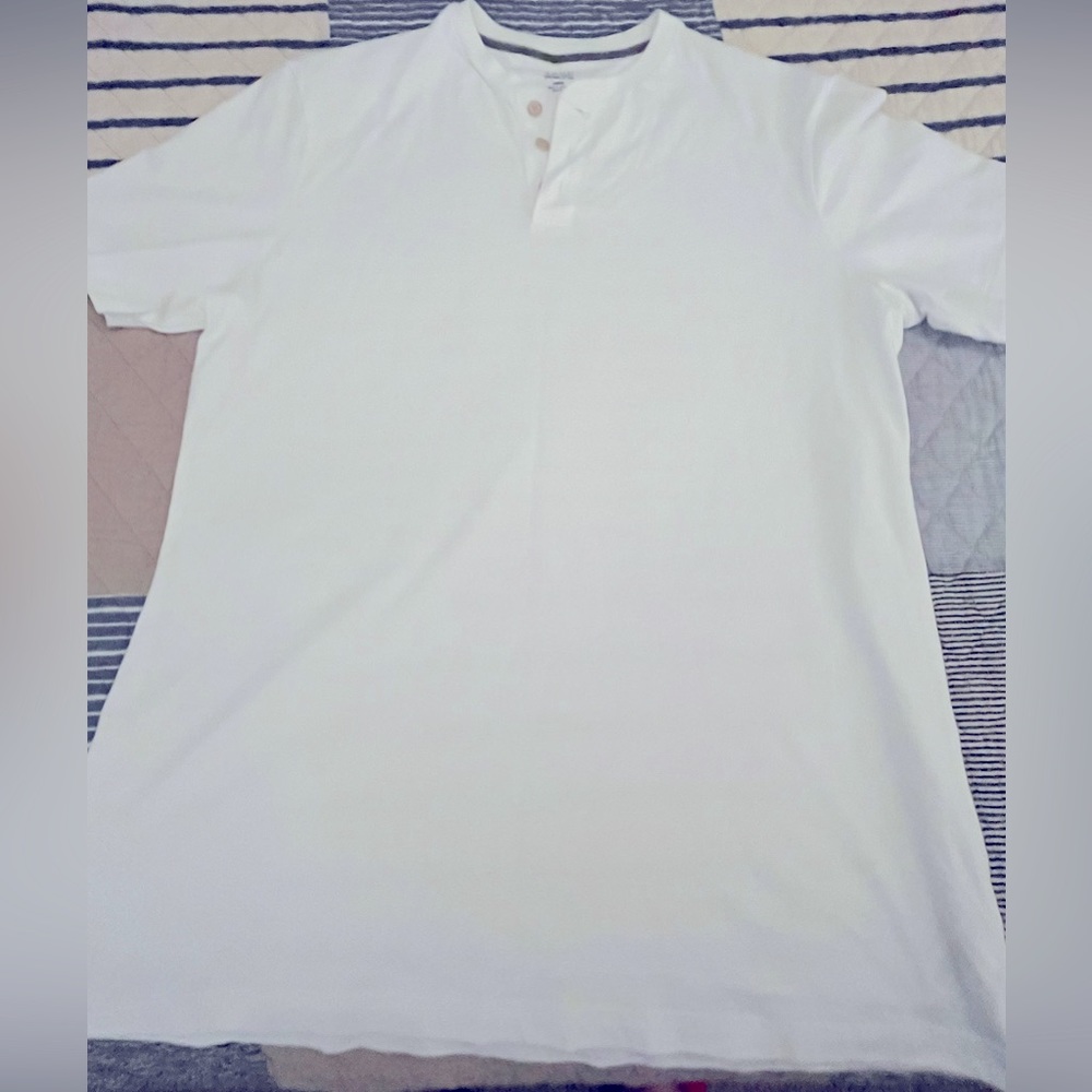 Saddlebred 1888 White 100% Pima Cotton 3 button shirt, size Large